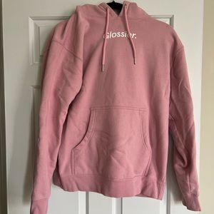 Glossier Original Pink Hoodie
